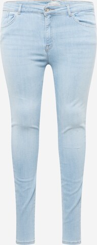 ONLY Carmakoma Skinny Jeans 'POWER' in Blauw: voorkant