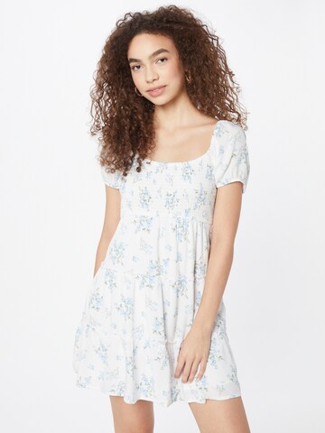 Robe HOLLISTER en blanc : devant