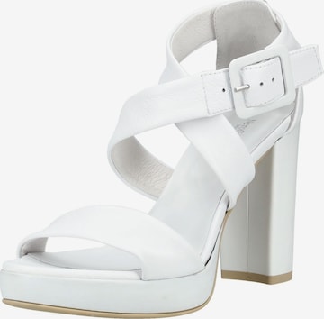 Sandalo di Nero Giardini in bianco: frontale