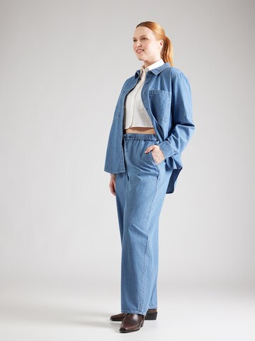 ONLY Carmakoma Zvonové kalhoty Kalhoty 'CARYASMIN' – modrá