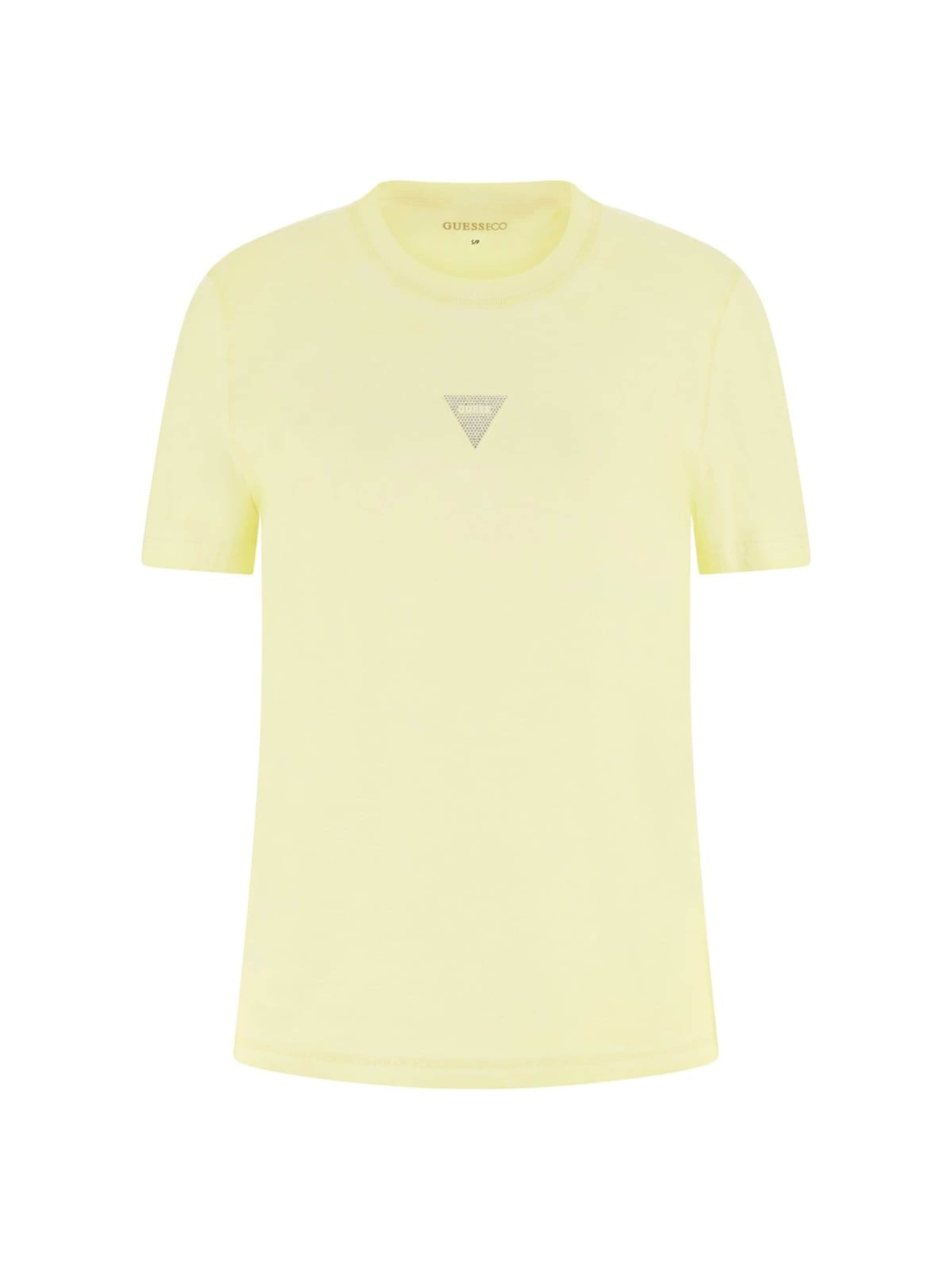 GUESS - Camiseta en amarillo: frente