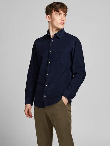 JACK & JONES Regular Fit Hemd 'Kendrick' in Blau: predná strana