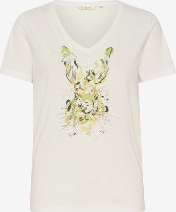 Cream T-shirt i vit: framsida