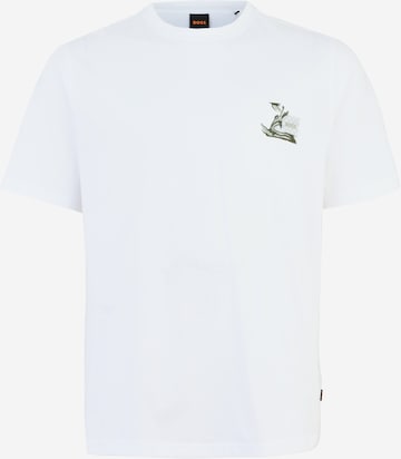 T-Shirt BOSS en blanc : devant