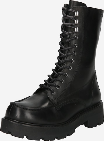 VAGABOND SHOEMAKERS Μπότες με κορδόνια 'Cosmo' σε μαύρο: μπροστά