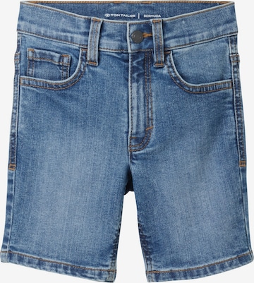 TOM TAILOR Regular Shorts in Blau: predná strana