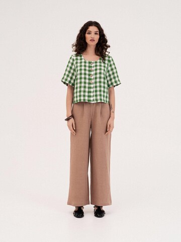 AmourLinen Blouse 'Maeve' in Green