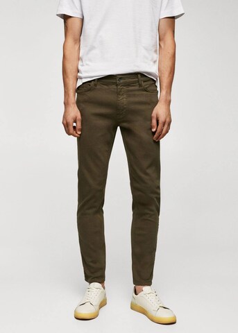 MANGO MAN Skinny Jeans 'Billy' in Grün: Vorderseite