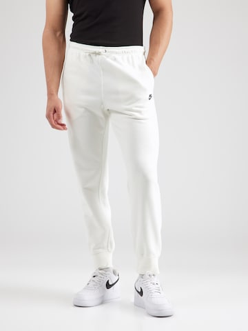 Nike Sportswear Tapered Trousers 'Club Fleece' in Beige: front