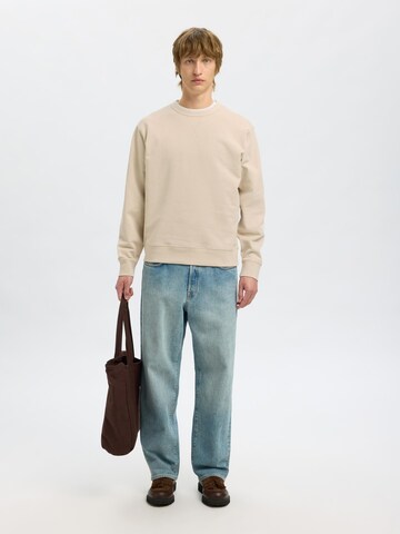 SELECTED Sweatshirt i beige