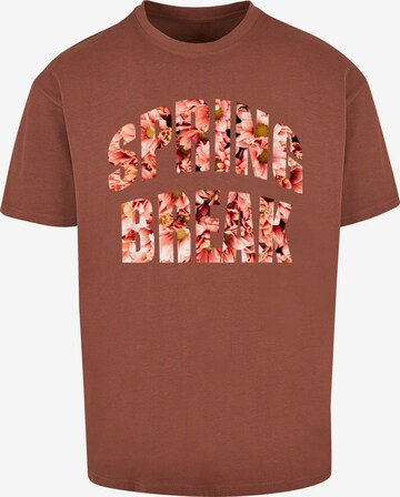 T-Shirt 'Spring Break 1' Merchcode en marron : devant
