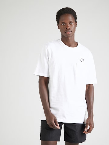 ADIDAS SPORTSWEAR Performance Shirt 'Lounge Slides' in White: front