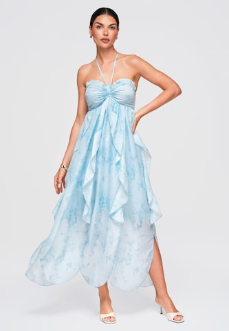 Ombre Kleid in Blau
