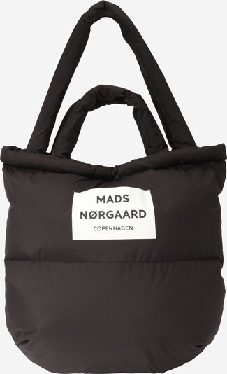 MADS NORGAARD COPENHAGEN "Shopper" tipa soma, krāsa - melns / balts, Preces skats