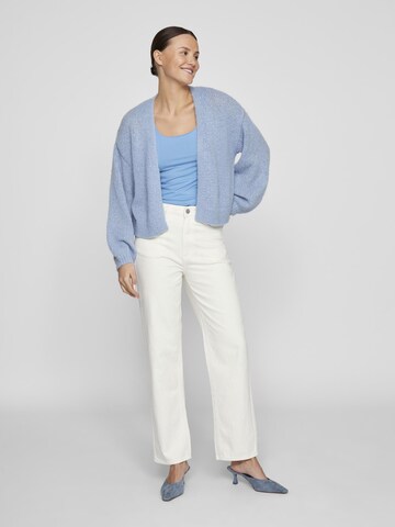 VILA Gebreid vest in Blauw