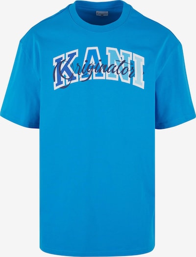 Karl Kani Shirt 'Originator' in L in marine blue / Azure / Sky blue / White, Item view