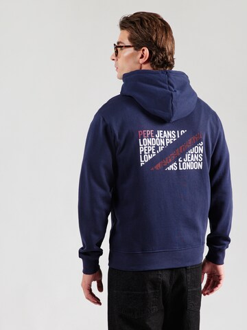 Pepe Jeans Sweat jacket in Blue: front
