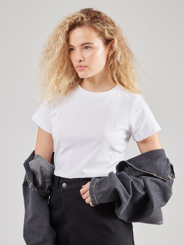 GUESS - Camiseta 'KAMELIE' en blanco: frente