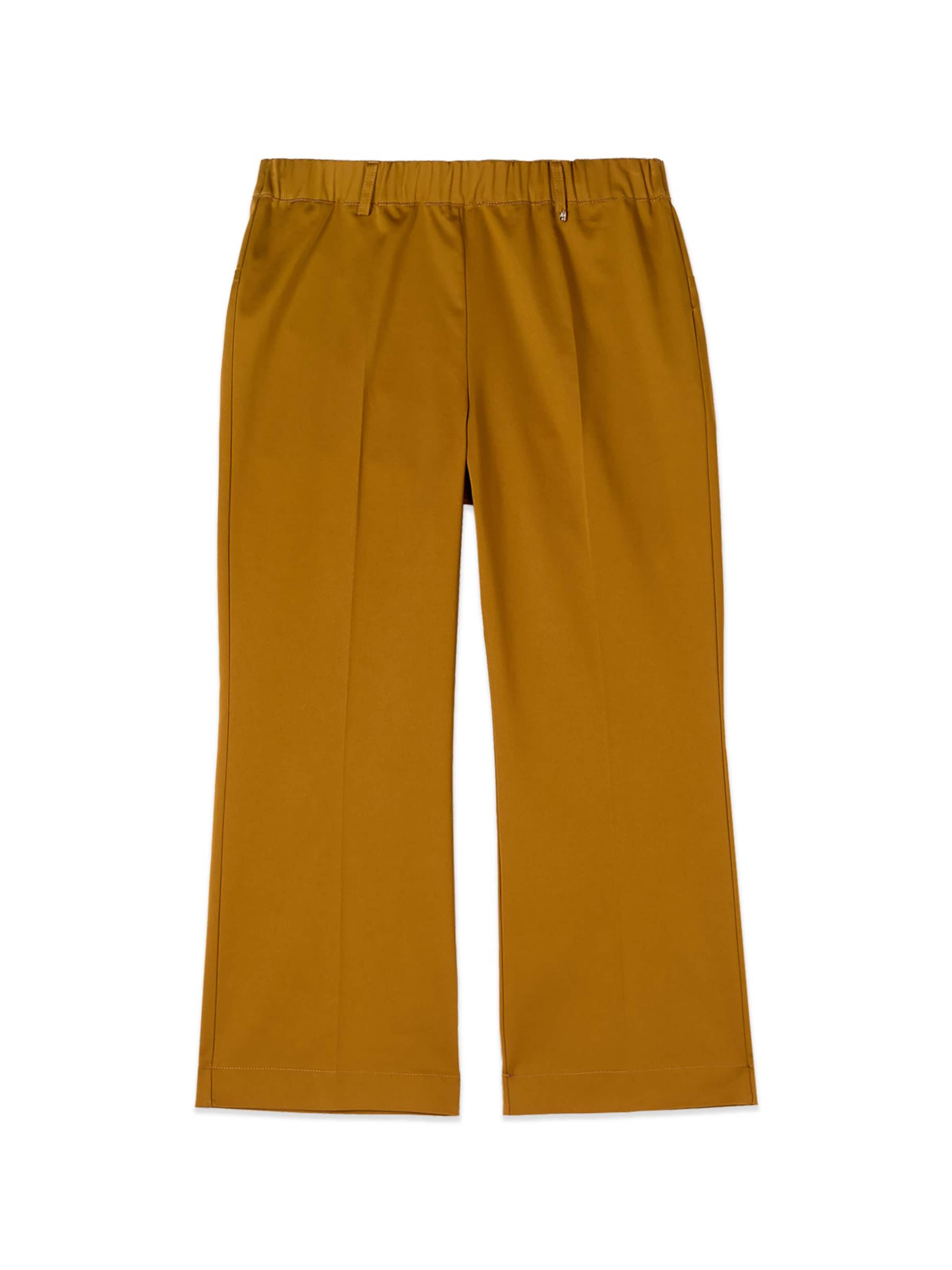Effilé Pantalon oltre en marron : devant
