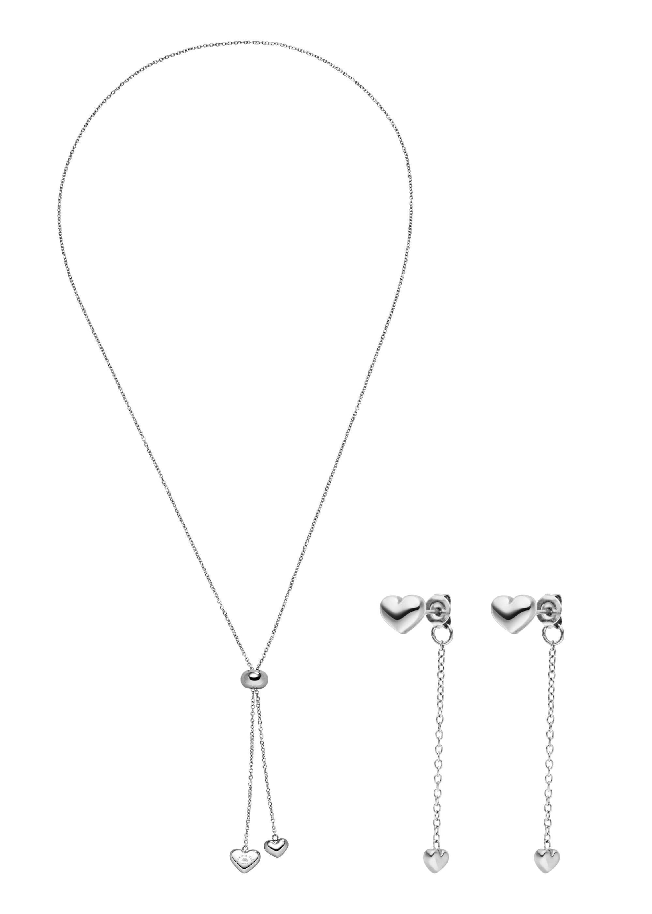 Parure de bijoux 'Radiant Love' PURELEI en argent : devant