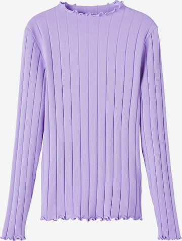 NAME IT - Camisola 'Noline' em roxo: frente