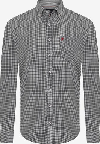 DENIM CULTURE Button Up Shirt ' ERIC ' in Grey: front