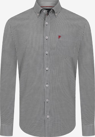 DENIM CULTURE Button Up Shirt ' ERIC ' in Grey: front