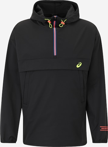 juoda ASICS Sportinė striukė: priekis