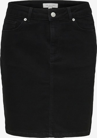 Selected Femme Curve Skirt 'Tenna' in Black: front