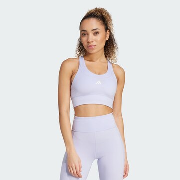 ADIDAS PERFORMANCE Medium support Sport bh in Lila: voorkant