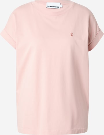 T-shirt ' Idaara' ARMEDANGELS en rose : devant