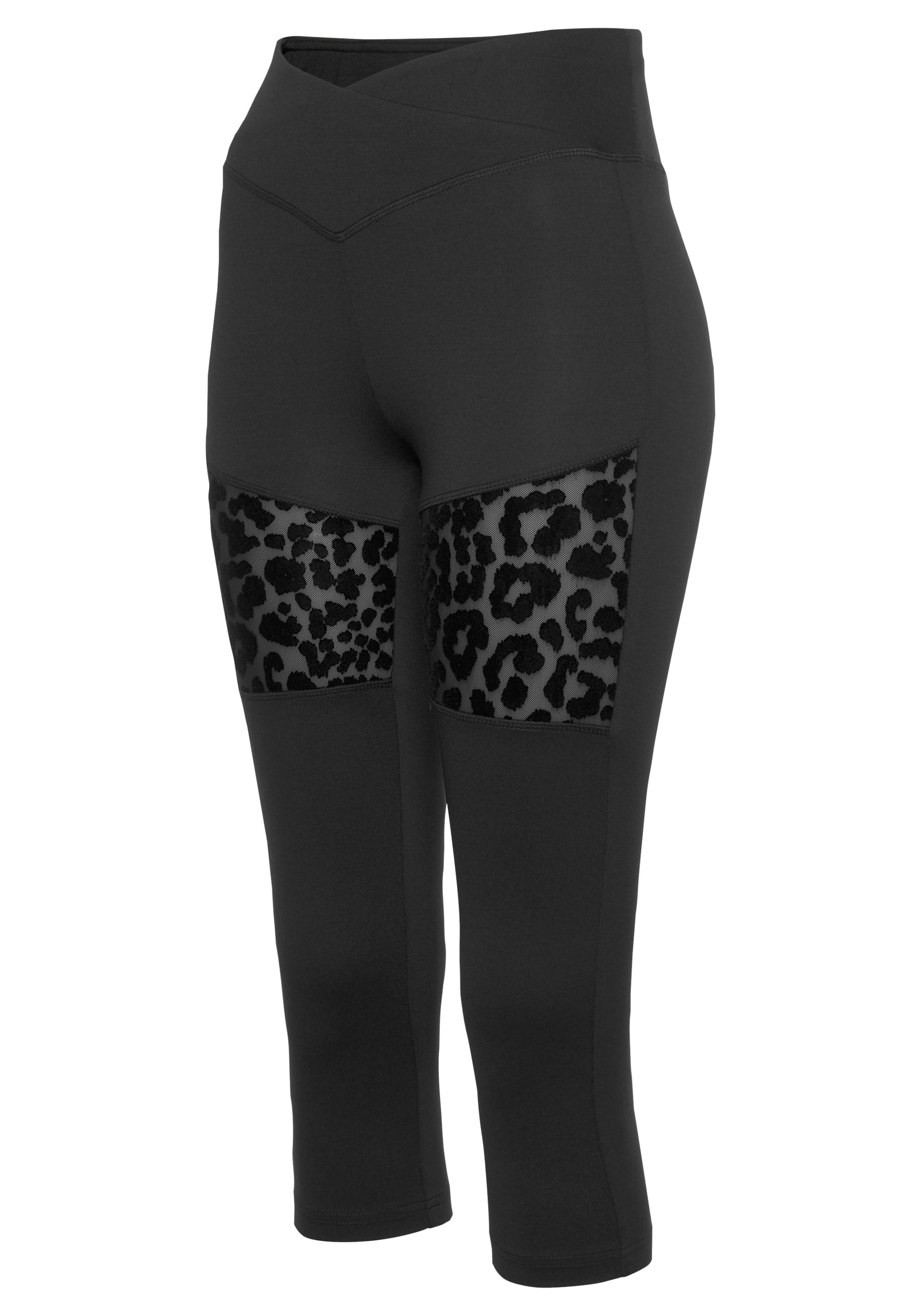 LASCANA ACTIVE Skinny Sports trousers in Black