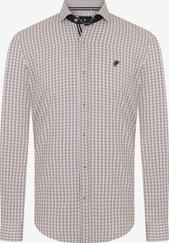 DENIM CULTURE - Camisa 'Jonas' en beige: frente