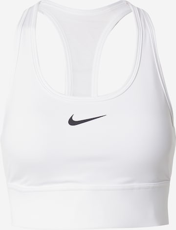 Bustier Soutien-gorge de sport NIKE en blanc : devant