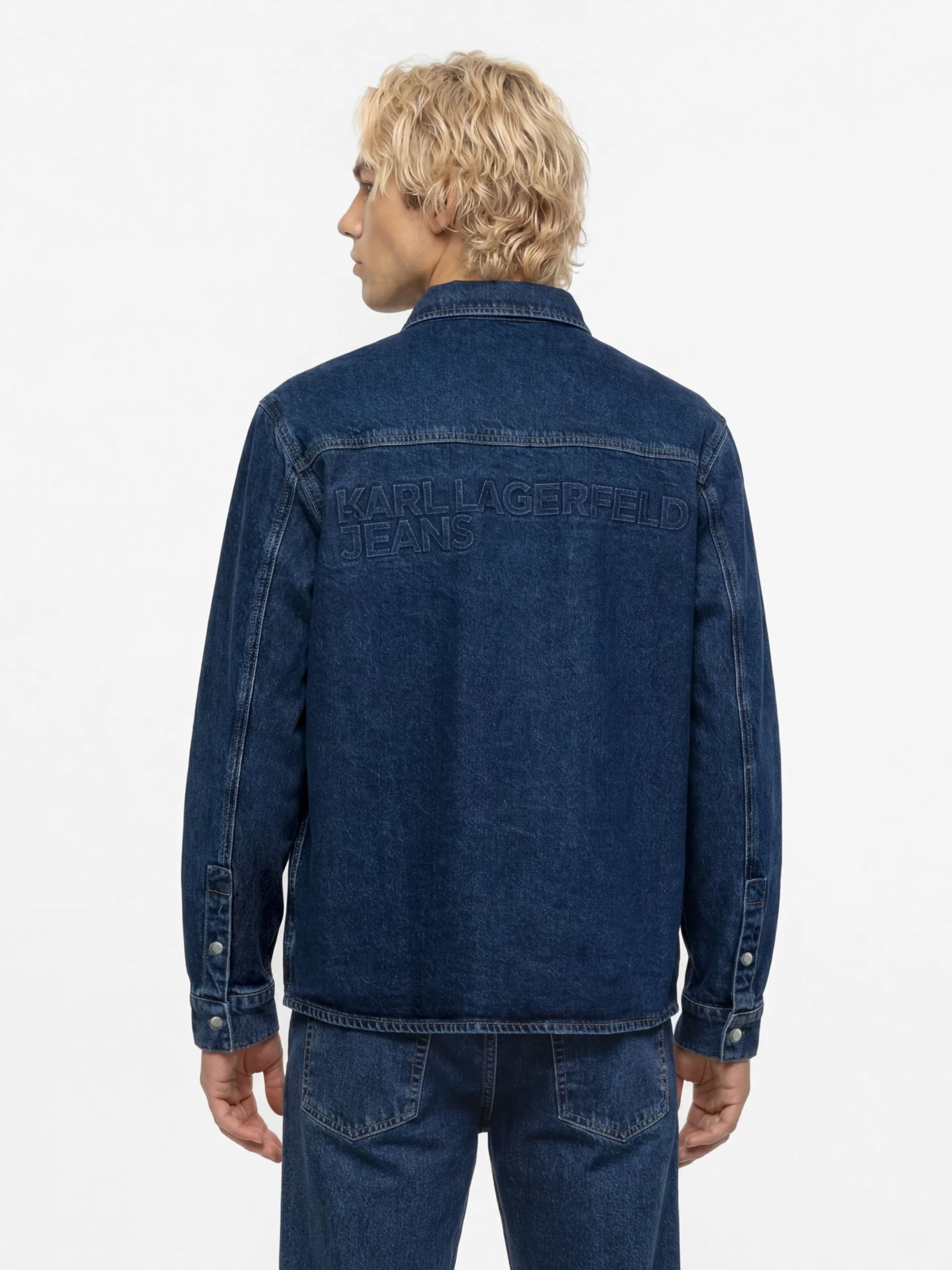 KARL LAGERFELD JEANS Демисезонная куртка в Синий