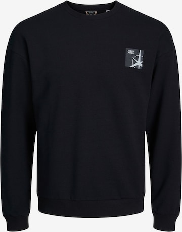 JACK & JONESSweater majica 'Filo' - crna boja: prednji dio
