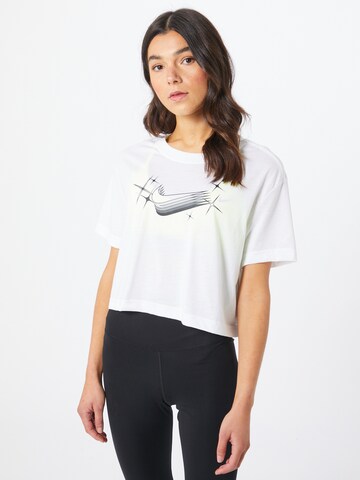 T-shirt fonctionnel 'Goddess 2' NIKE en blanc : devant
