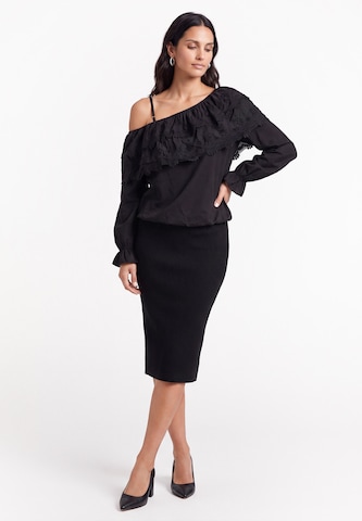 usha BLACK LABEL Blouse in Black