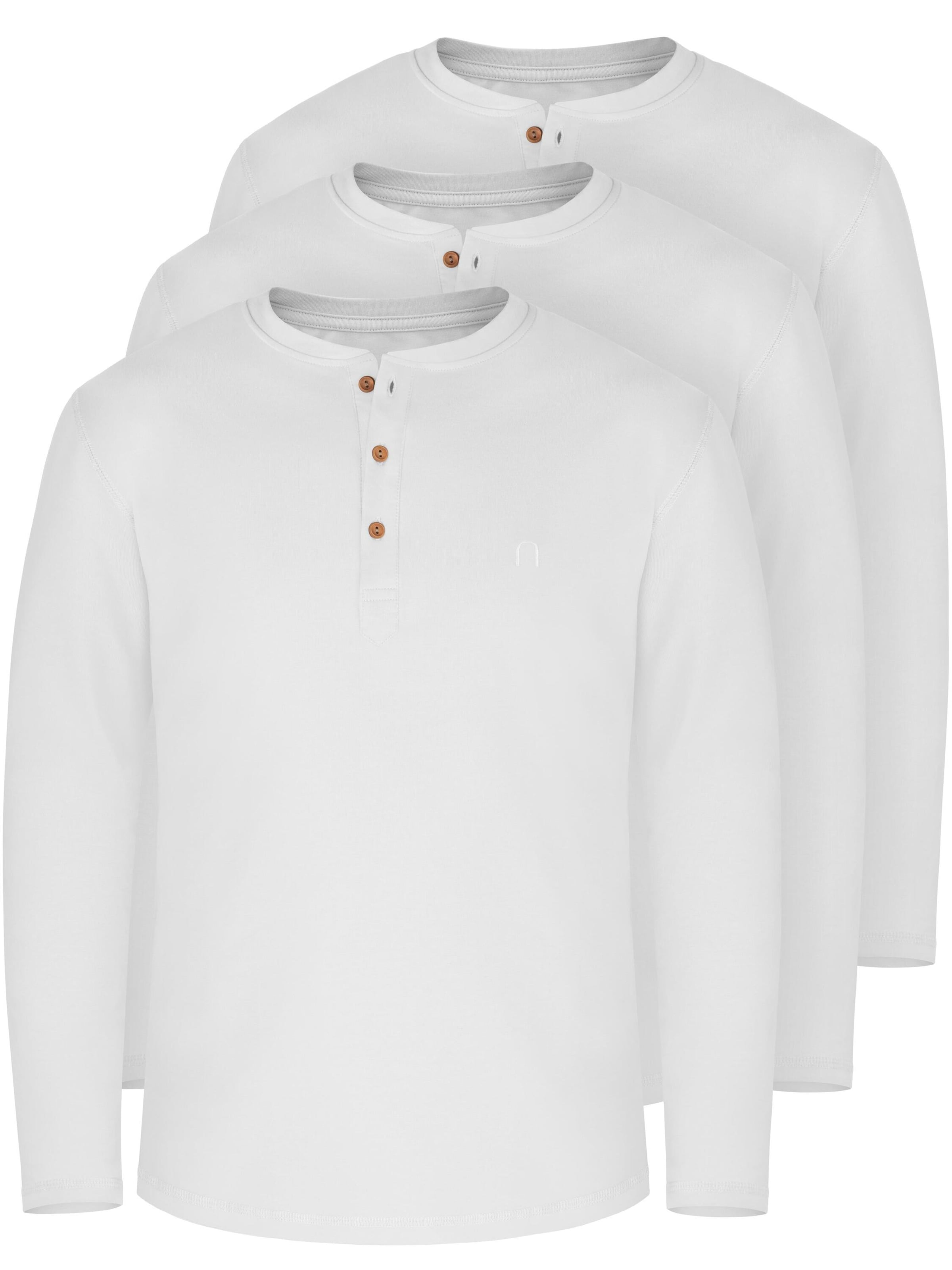 normani Shirt 'Neuville' in Wit: voorkant