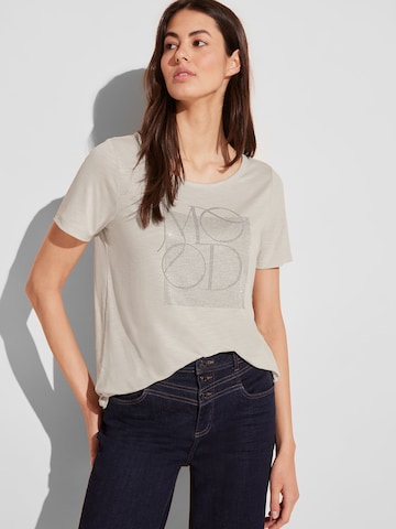 T-shirt STREET ONE en beige : devant