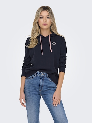 Sweat-shirt 'ONLNoli' ONLY en bleu : devant