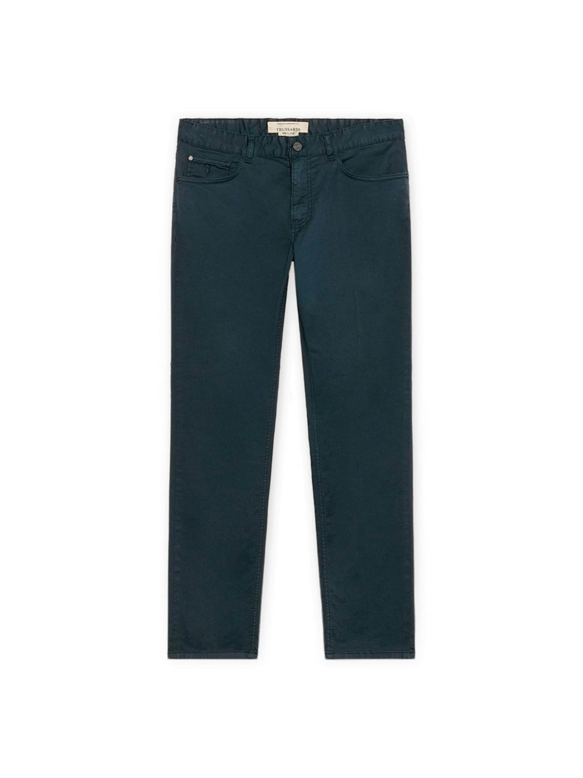 Trussardi Slim fit Trousers in Blue: front