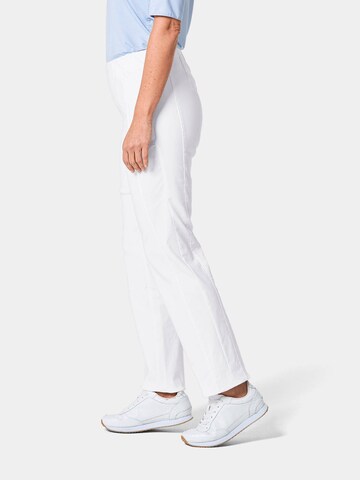 Goldner Slim fit Trousers 'Louisa' in White