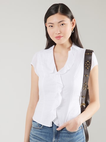 HOLLISTER Blouse in White: front