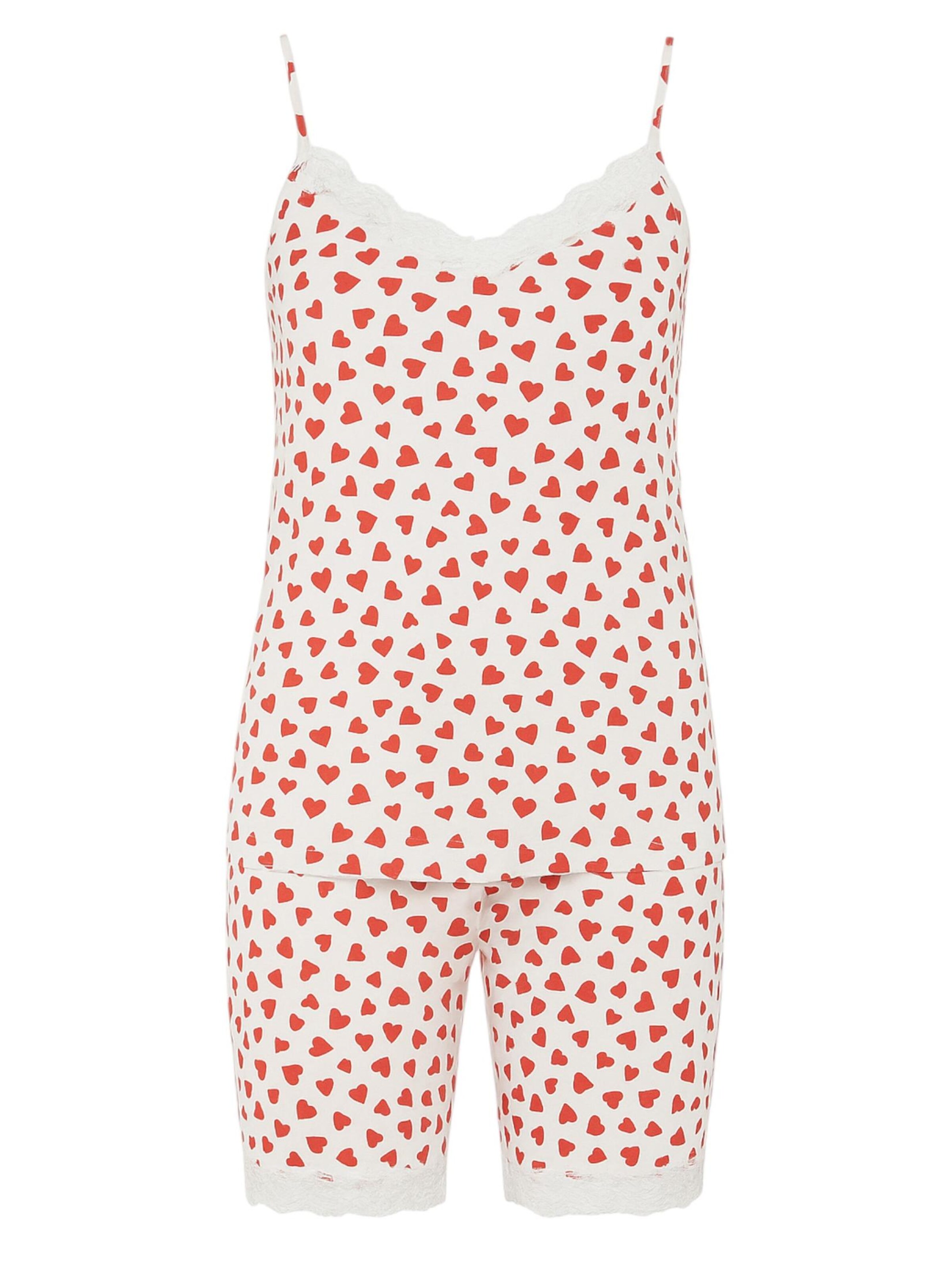 fashionshowcase Pyjamas 'Sweetheart Lace' i hvid: forside