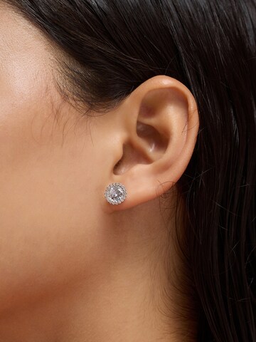 SOHI Ohrringe 'Sherill' in Silber: Vorderseite