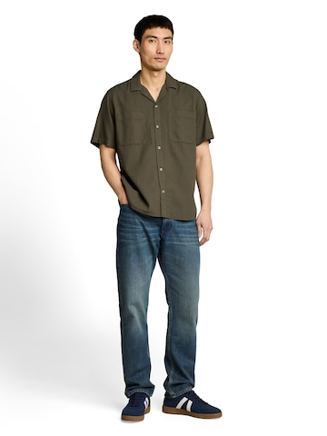 TOM TAILOR Regular fit Риза в зелено