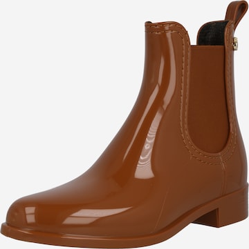 LEMON JELLY Rubber Boots 'Comfy' in Brown: front