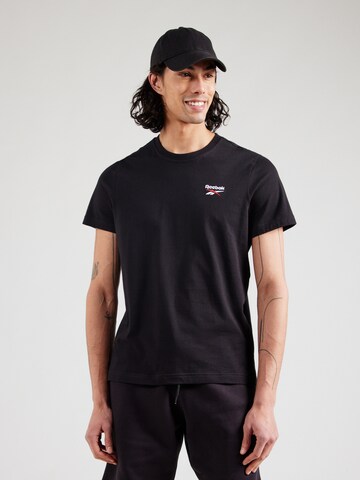 Reebok Shirt in Zwart: voorkant