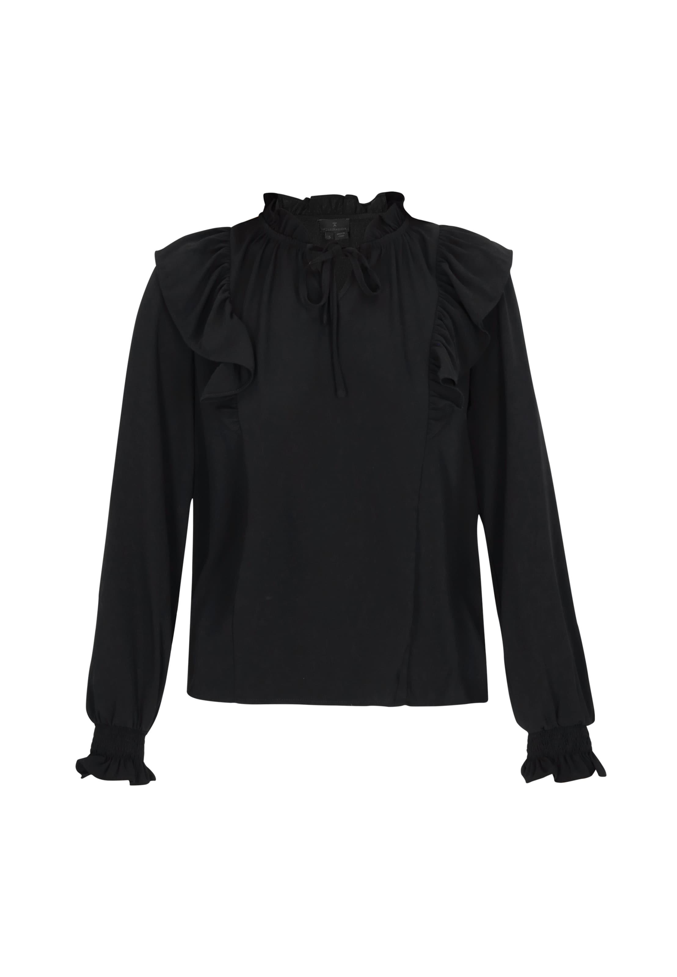 DreiMaster Klassik Blouse in Black: front